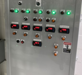 Panel with controls